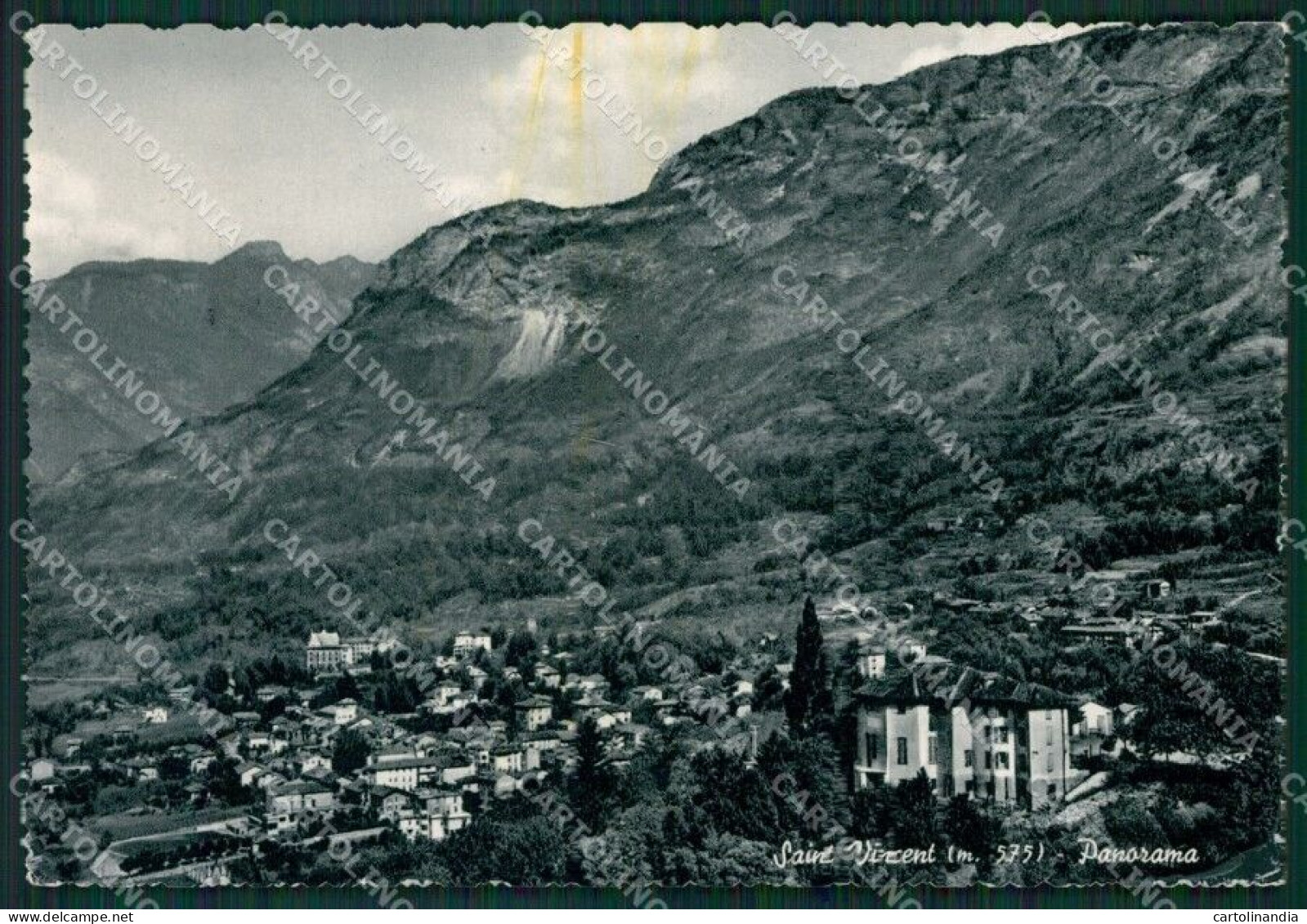 Aosta Saint Vincent MACCHIA Foto FG Cartolina KB1822 - Aosta