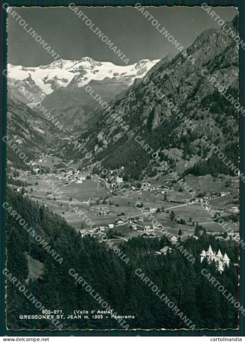 Aosta Gressoney Saint Jean Foto FG Cartolina KB1771 - Aosta