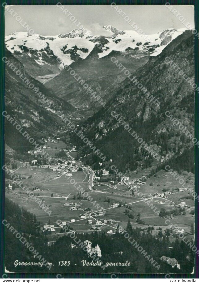 Aosta Gressoney Foto FG Cartolina KB1844 - Aosta