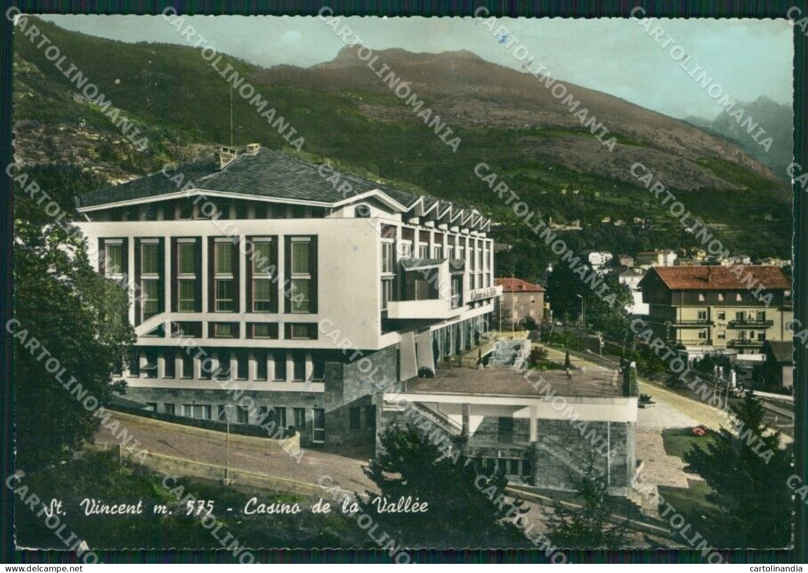 Aosta Saint Vincent PIEGA Foto FG Cartolina KB1853 - Aosta