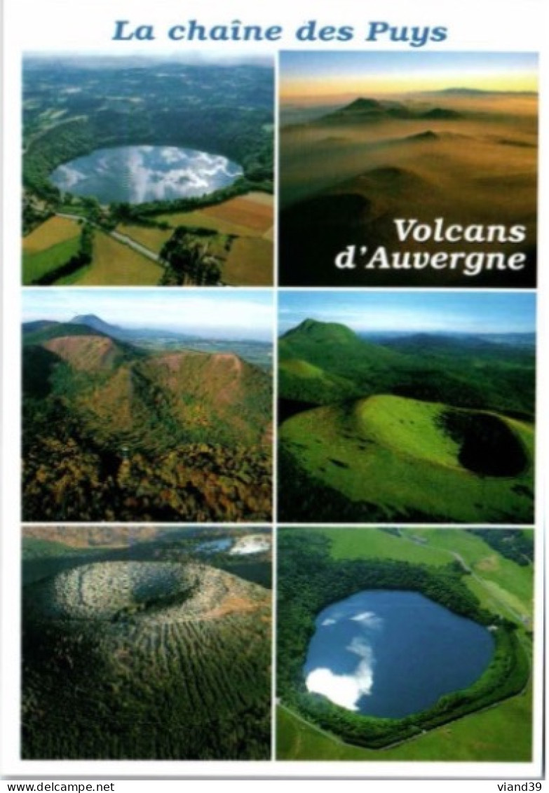 VOLCANS D'AUVERGNE.  La Chaine Des Puys. ( Détail Au Verso).    -     Circulée.   2007 - Auvergne Types D'Auvergne