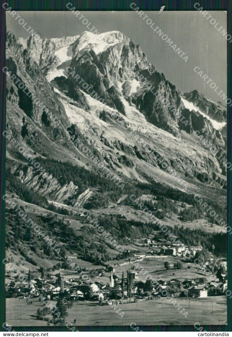 Aosta Courmayeur Entrèves Cai Foto FG Cartolina KB1704 - Aosta