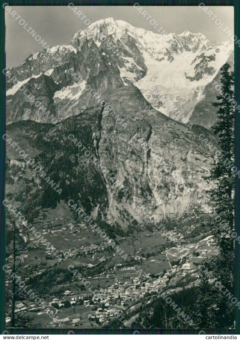 Aosta Courmayeur Monte Bianco Foto FG Cartolina KB1736 - Aosta