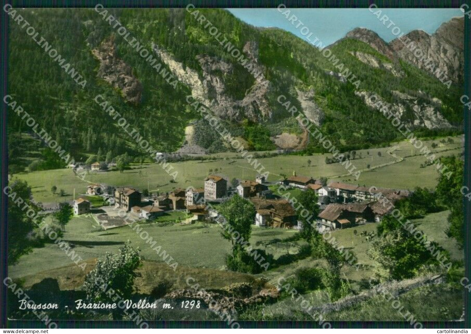 Aosta Brusson Vallon Foto FG Cartolina KB1756 - Aosta