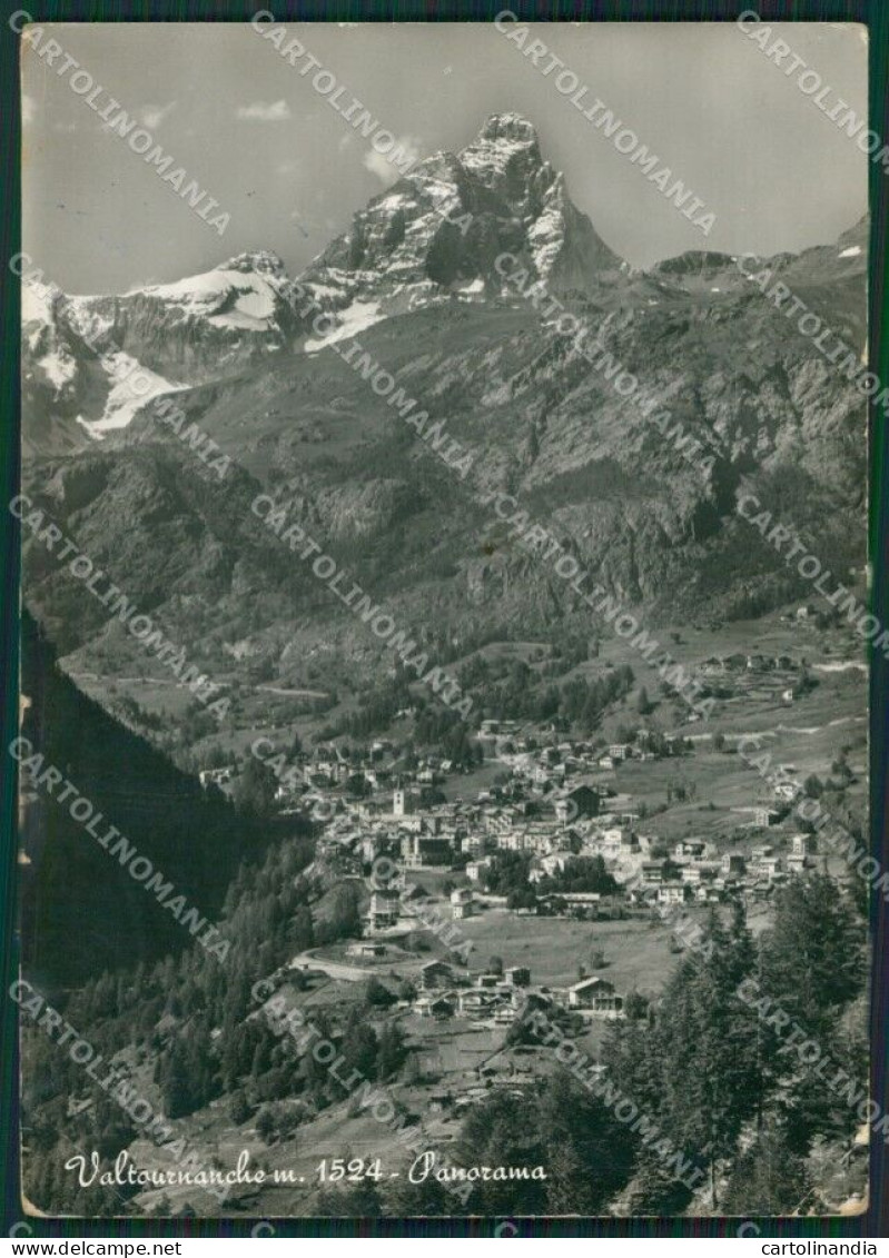 Aosta Valtournanche Cervino PIEGHE Foto FG Cartolina KB1699 - Aosta