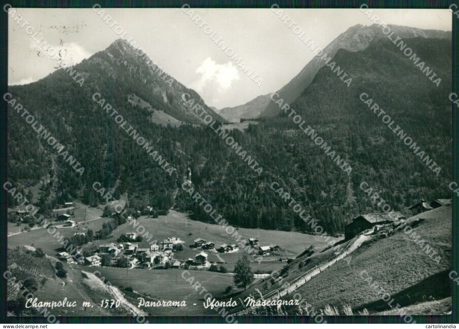 Aosta Ayas Champuloc Mascagnaz Foto FG Cartolina KB1727 - Aosta