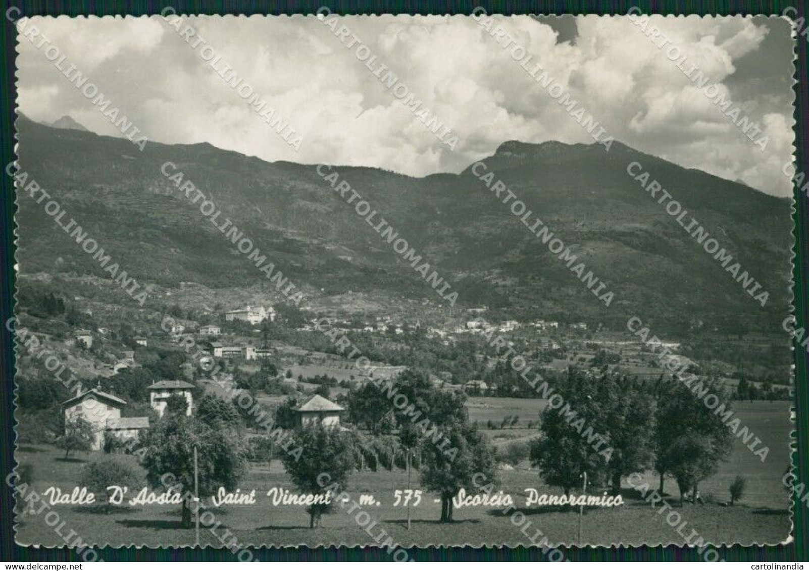 Aosta Saint Vincent Foto FG Cartolina KB1774 - Aosta