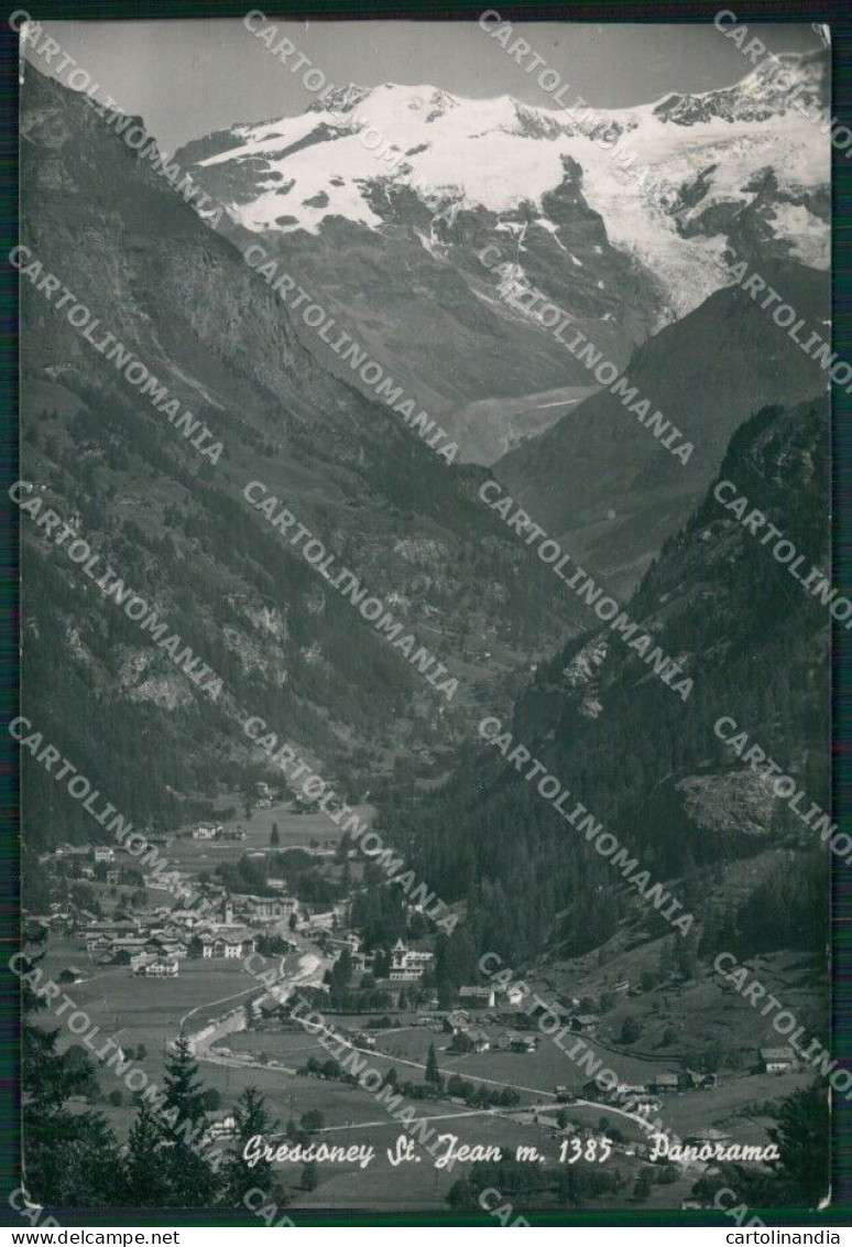 Aosta Gressoney Saint Jean Foto FG Cartolina KB1787 - Aosta