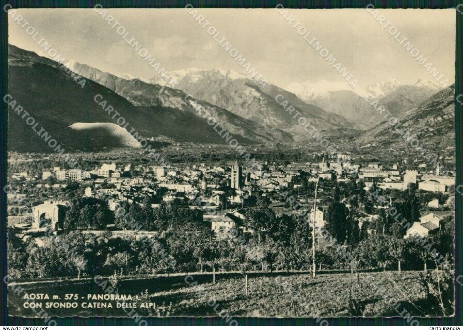 Aosta Città Foto FG Cartolina KB1778 - Aosta