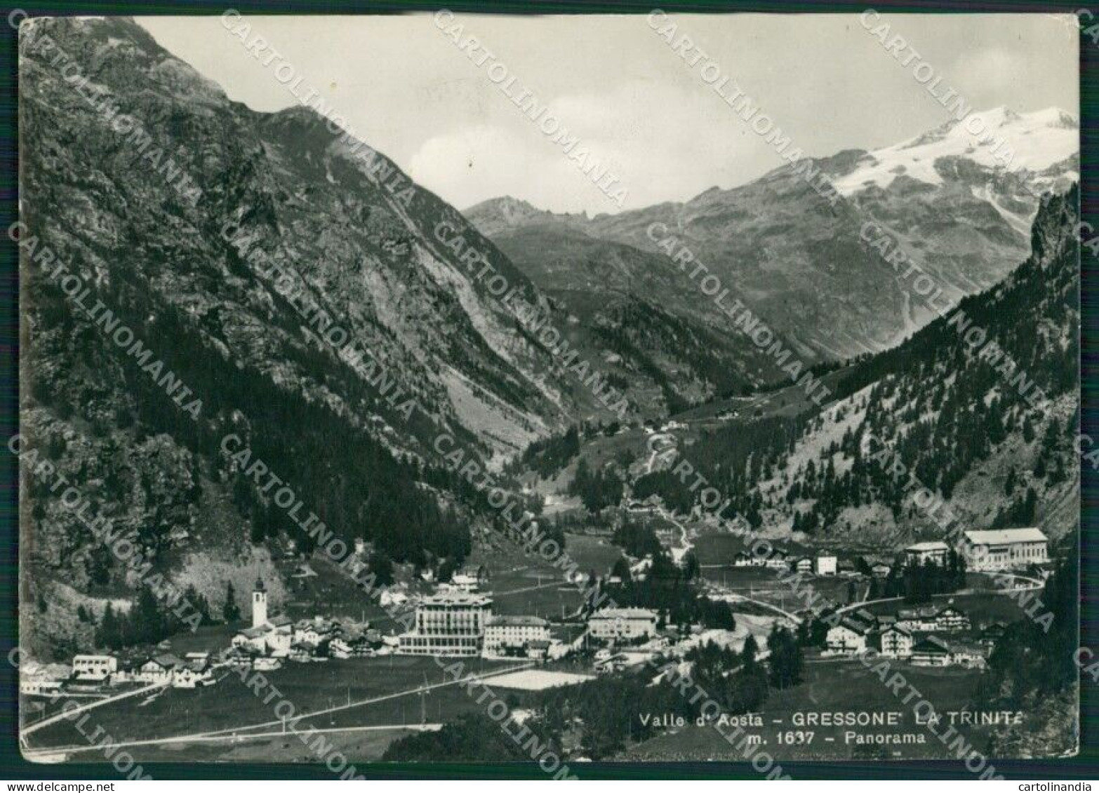 Aosta Gressoney La Trinitè Foto FG Cartolina KB1848 - Aosta