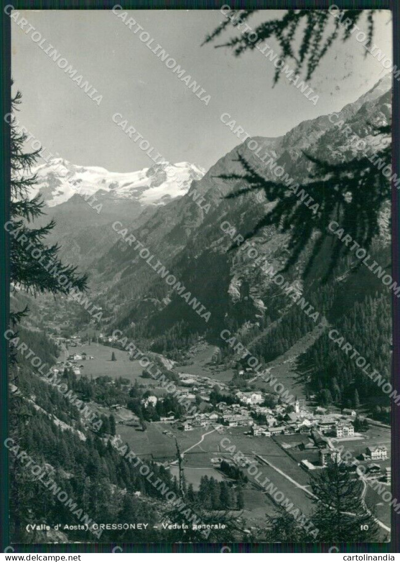 Aosta Gresssoney Foto FG Cartolina KB1700 - Aosta
