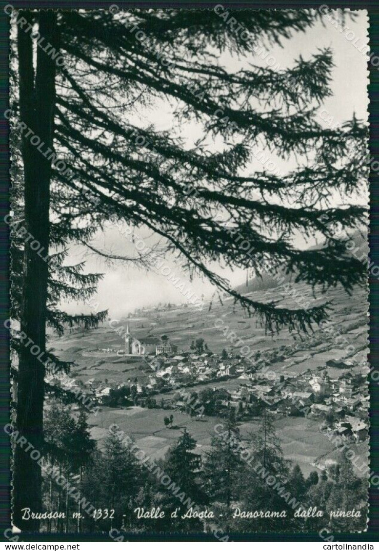 Aosta Brusson Foto FG Cartolina KB1852 - Aosta