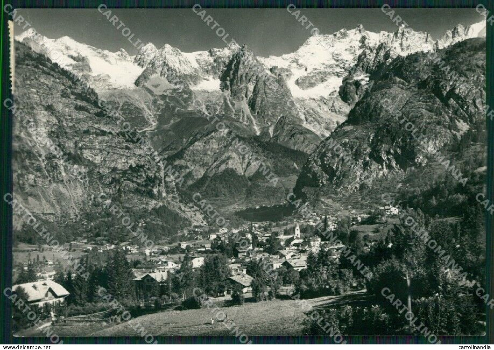 Aosta Courmayeur Catena Monte Bianco Foto FG Cartolina KB1865 - Aosta