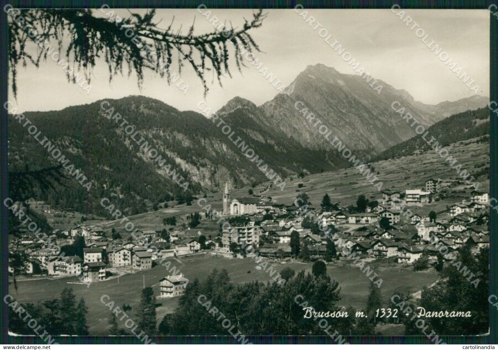 Aosta Brusson Foto FG Cartolina KB1858 - Aosta