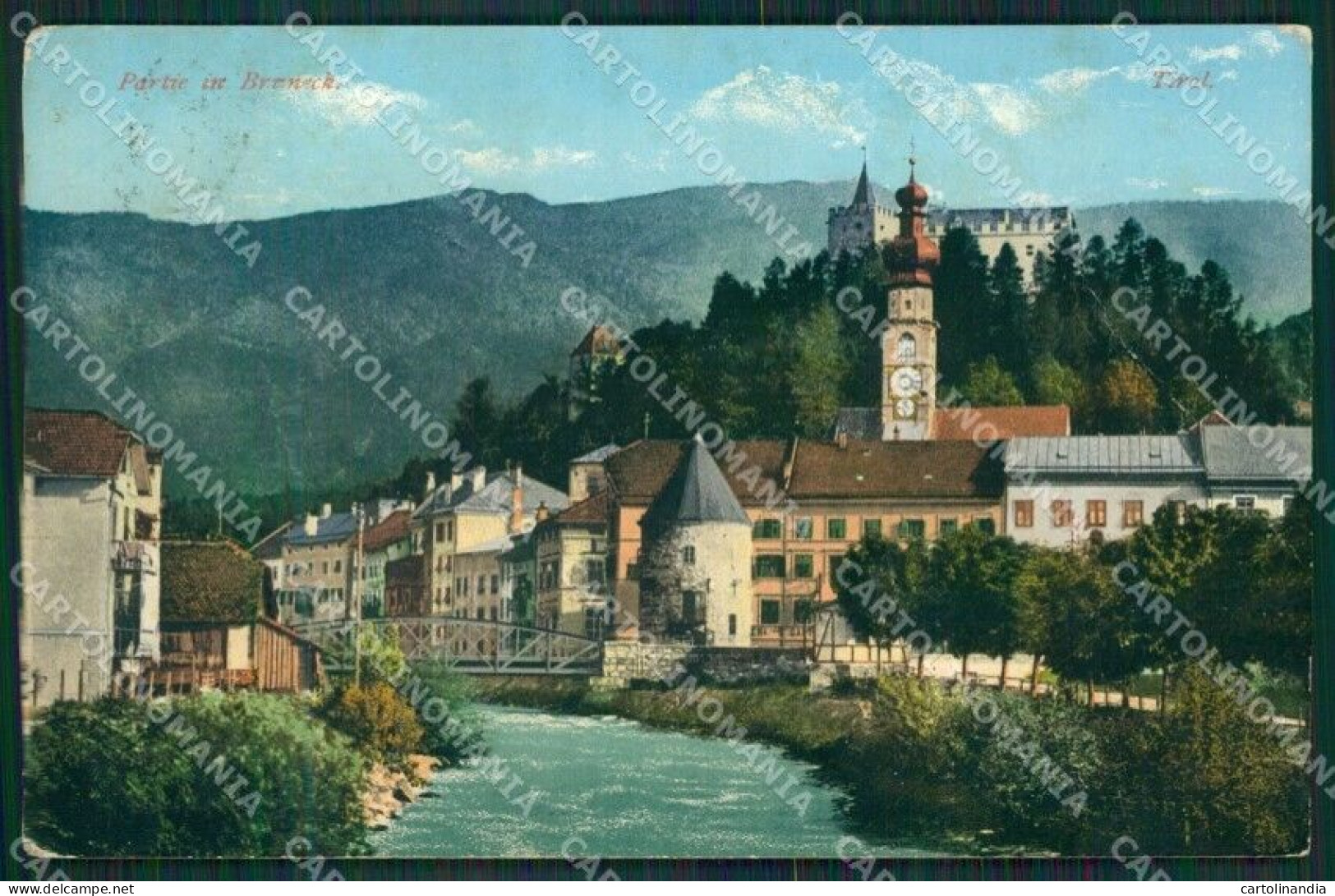 Bolzano Bruneck Brunico PIEGA Cartolina KV4284 - Bolzano