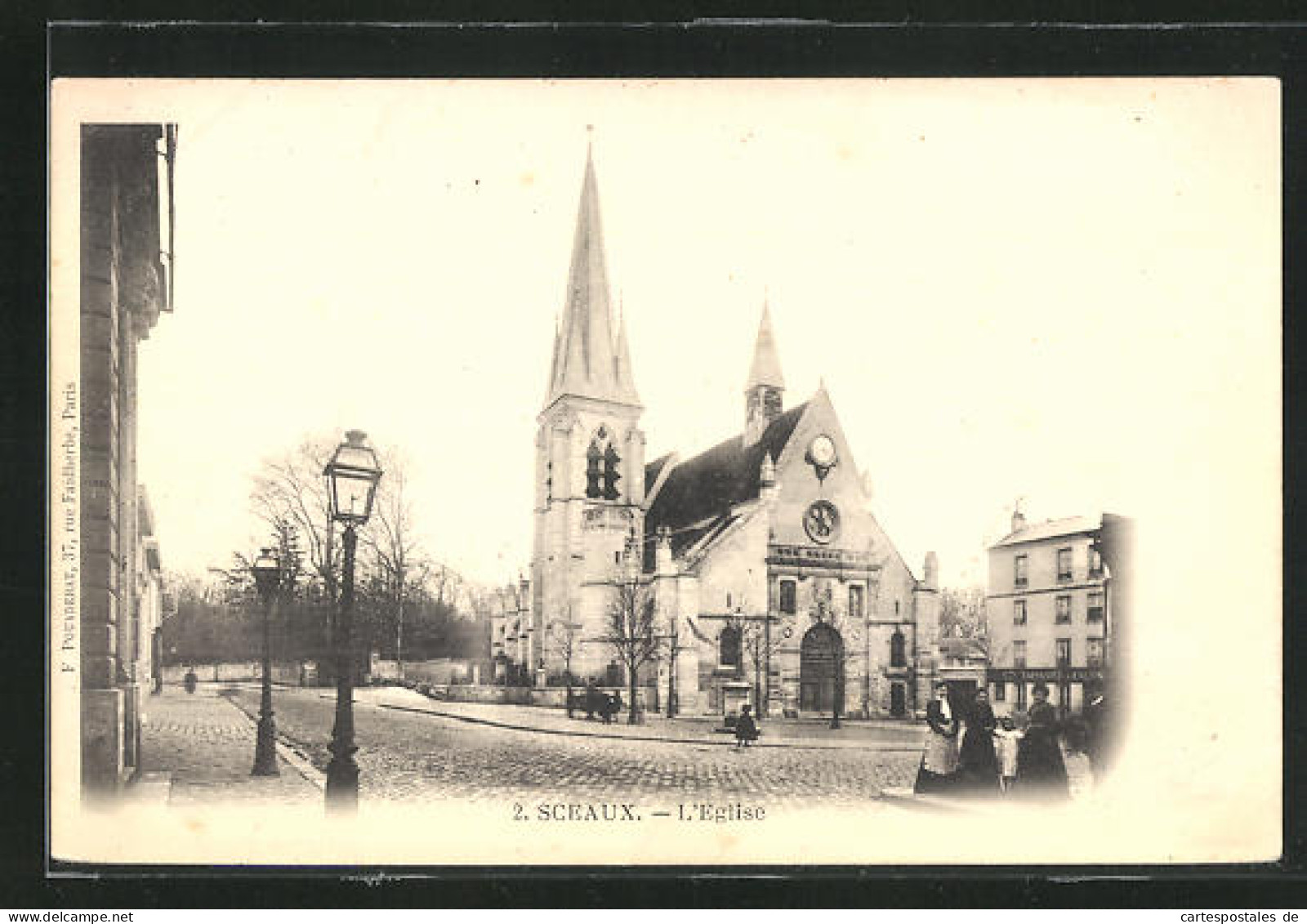 CPA Sceaux, L`Eglise, L'Église  - Sceaux