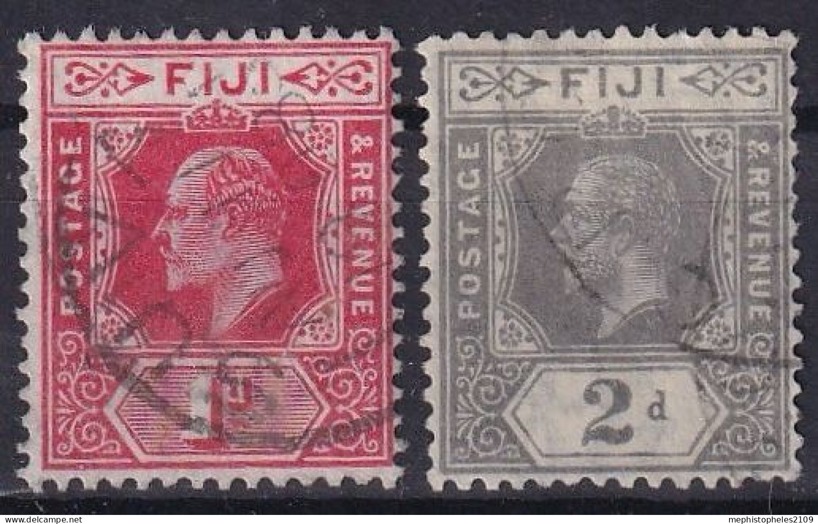 FIJI 1912-14 - Canceled - Sc# 81, 82 - Fidji (...-1970)