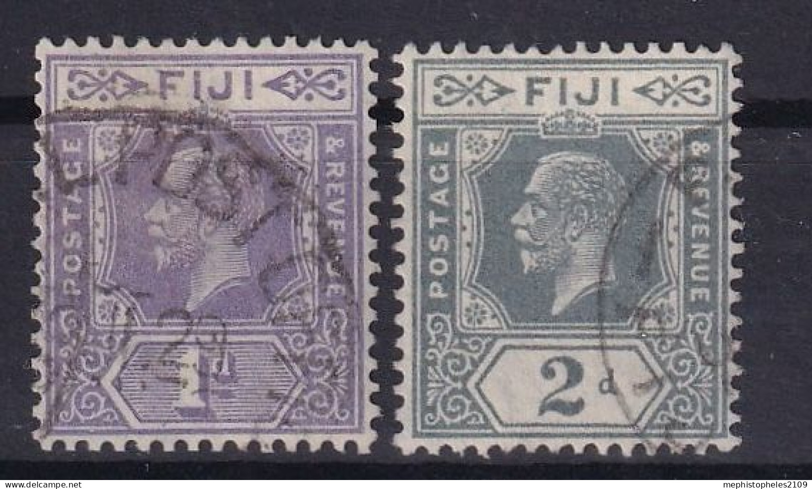 FIJI 1922-27 - Canceled - Sc# 96, 98 - Fidschi-Inseln (...-1970)