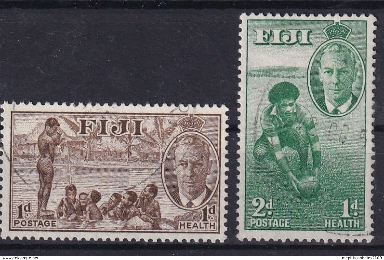 FIJI 1951 - Canceled - Sc# B1, B2 - Fidji (...-1970)