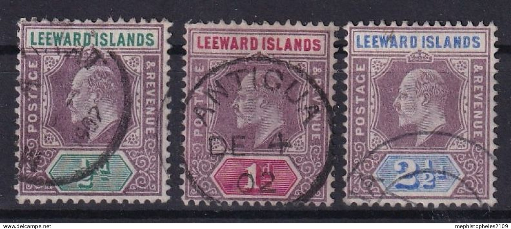 LEEWARD ISLANDS 190 2- Canceled - Sc# 20, 21, 23 - Leeward  Islands