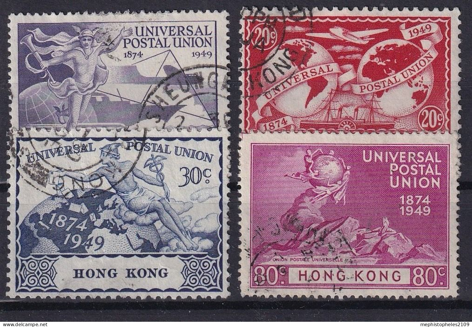 HONGKONG 1949 - Canceled - Mi# 173-176 - Usados