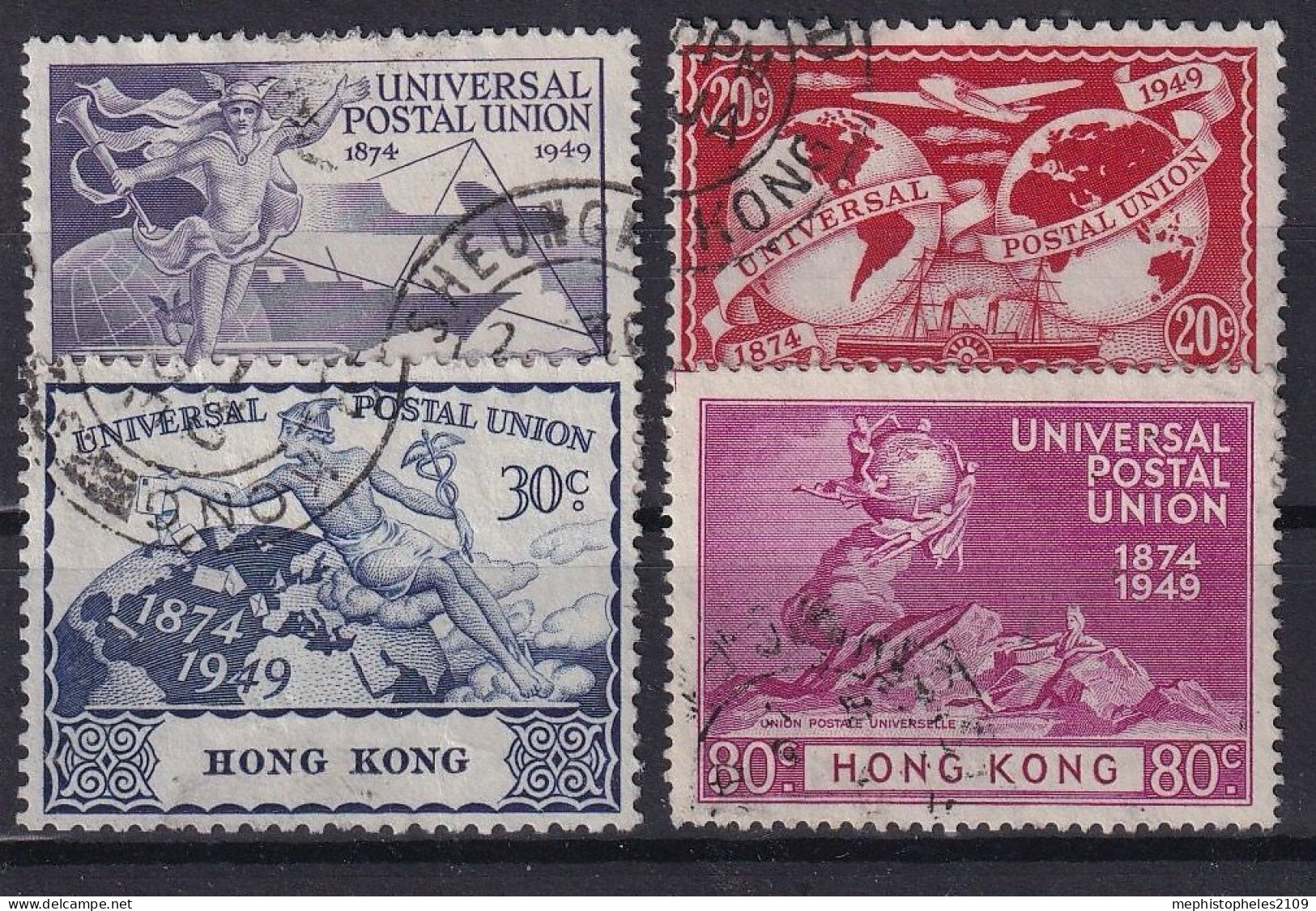 HONGKONG 1949 - Canceled - Mi# 173-176 - Gebruikt