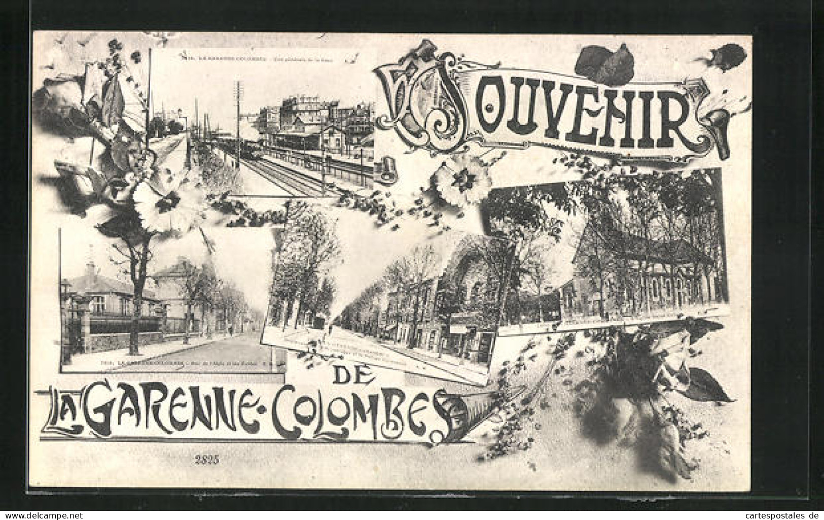CPA La Garenne-Colombes, Vue Générale De La Gare  - La Garenne Colombes