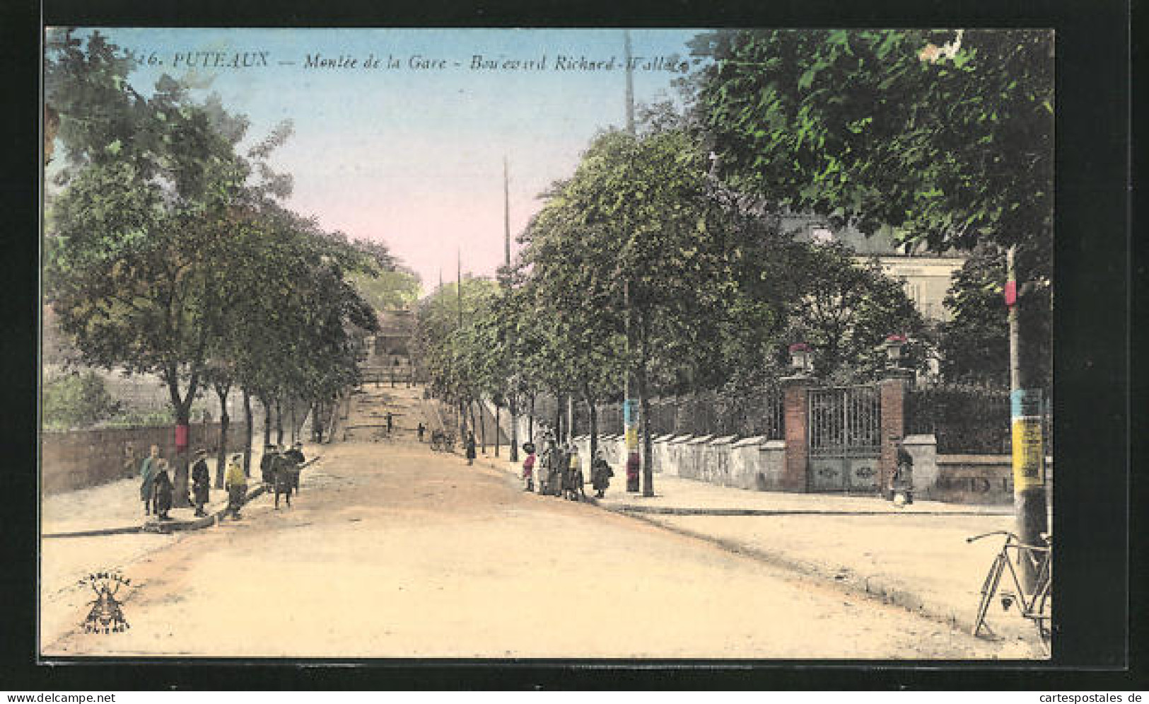 CPA Puteaux, Montee De La Gare, Boulevard Richard-Wallace  - Puteaux