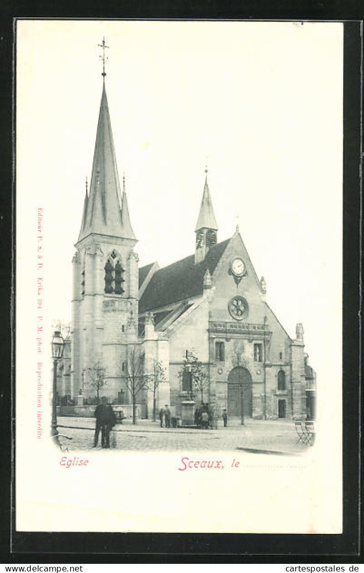 CPA Sceaux, Eglise, Die L'Église  - Sceaux