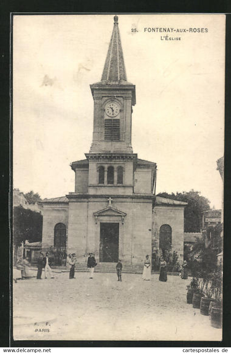 CPA Fontenay-aux-Roses, L`Eglise, Die L'Église  - Fontenay Aux Roses