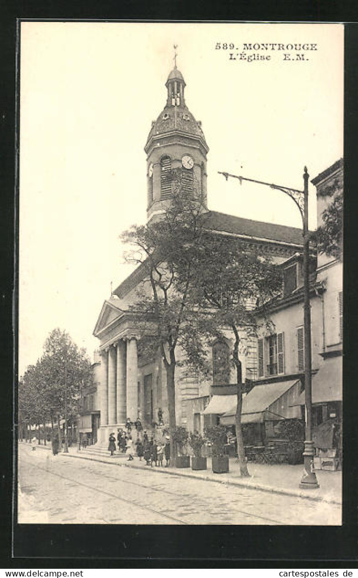 CPA Montrouge, L`Eglise, Die L'Église  - Montrouge