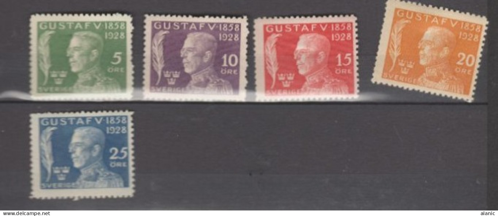 SUEDE  N°208/210 Neufs Avec Charnière-  SERIE COMPLETE  (5Valeurs)- COTE+ 23 - Nuovi