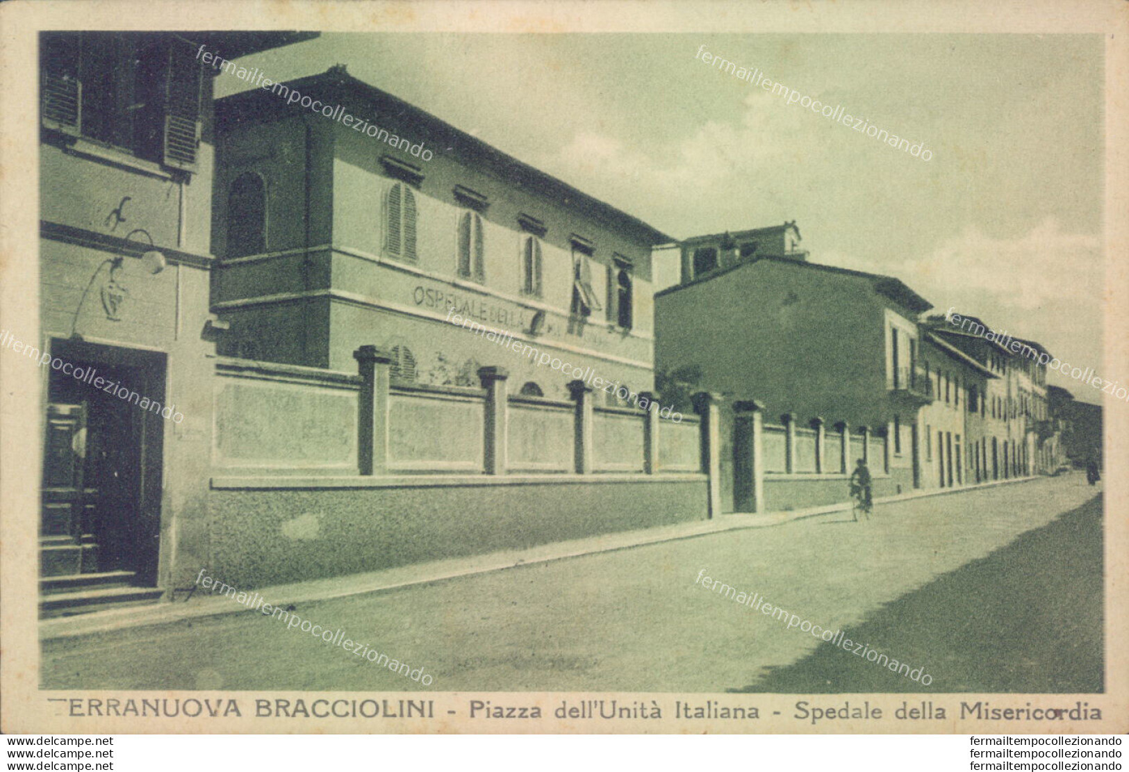 Ag20 Cartolina Terranuova Bracciolini Piazza Dell'unita' Italiana Prov Di Arezzo - Arezzo