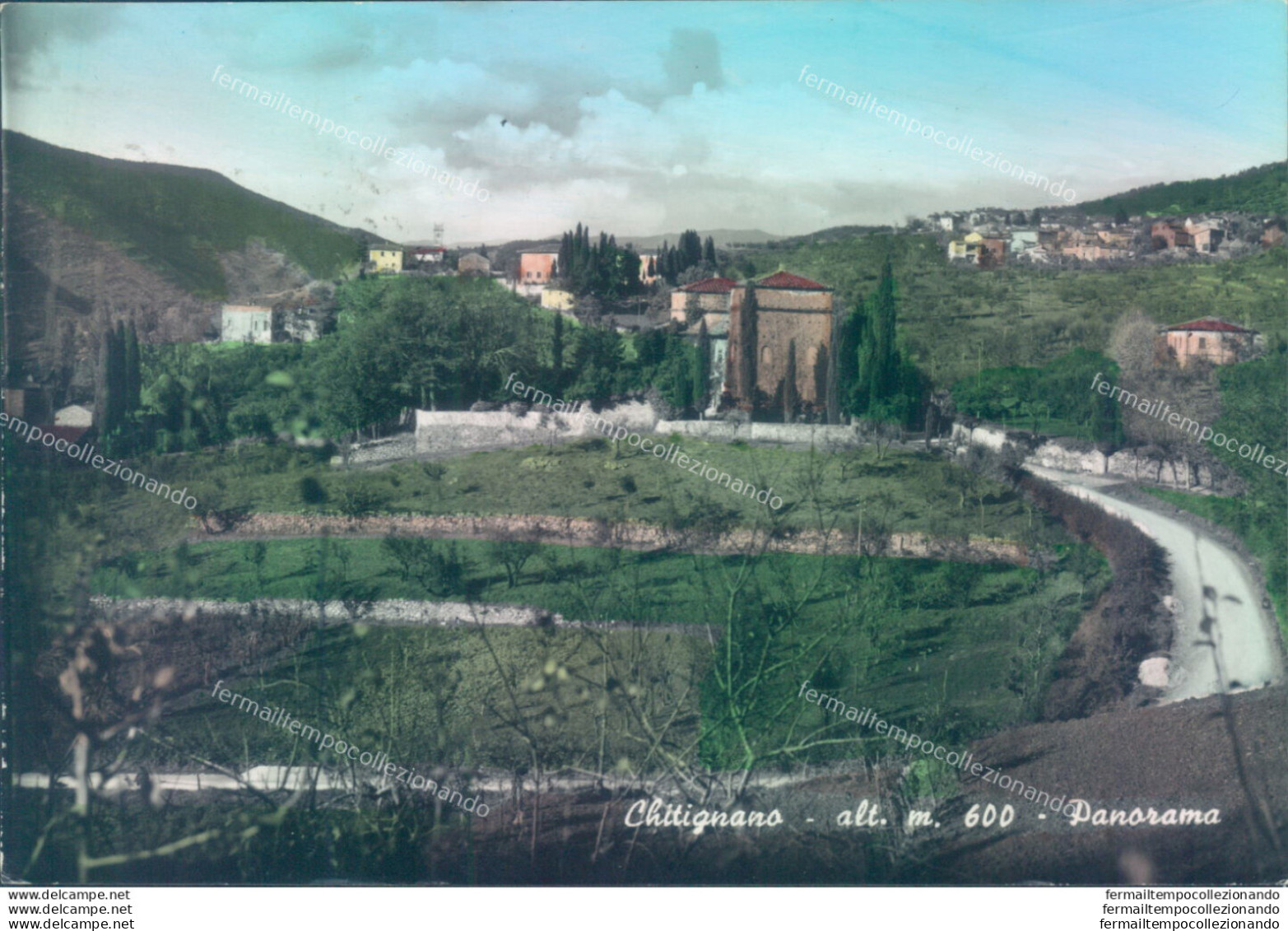 Z259 Cartolina Chitignano Panorama Provincia Di Arezzo - Arezzo