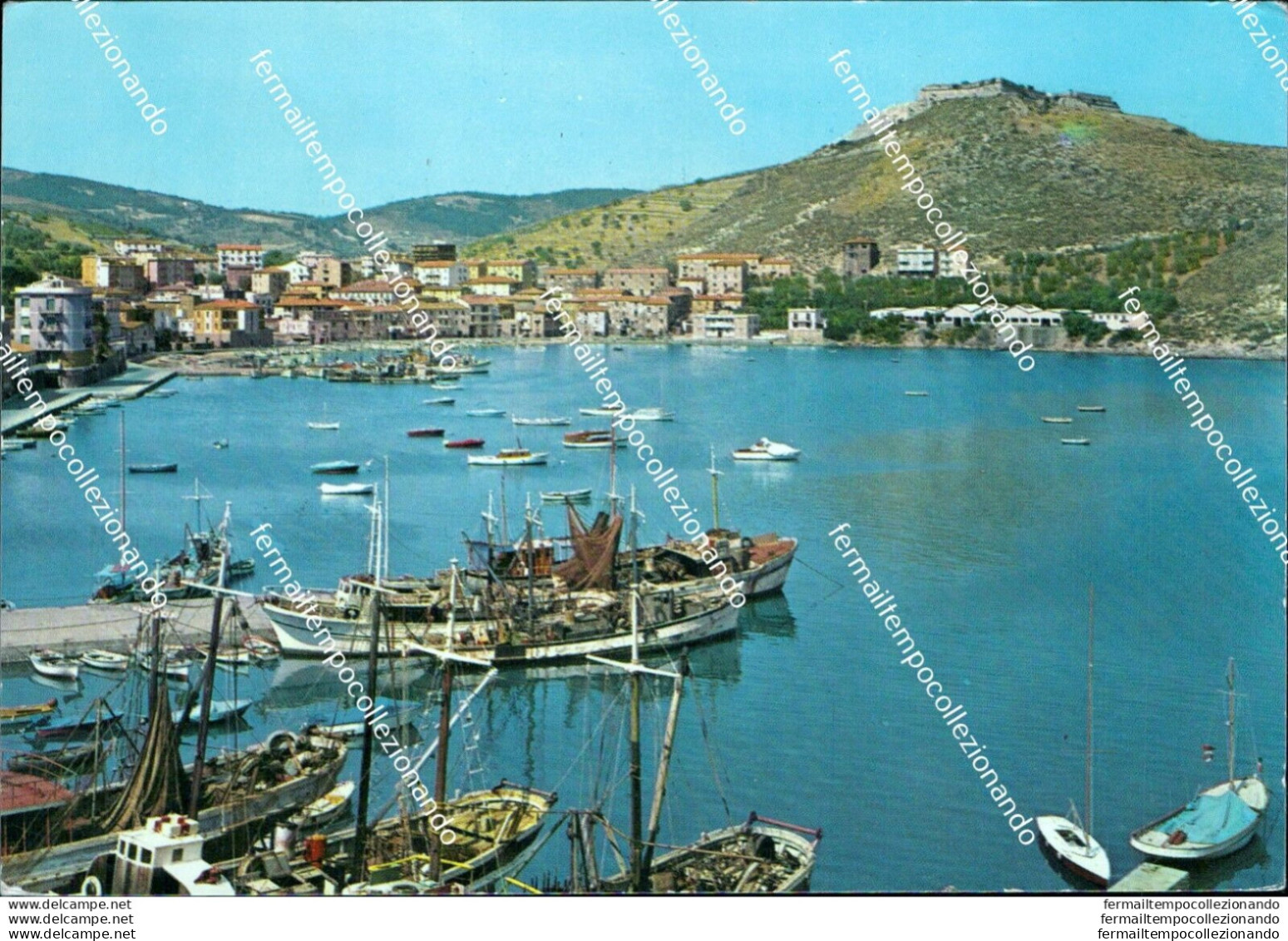 Br170 Cartolina Porto Ercole Panorama Provincia Di Grosseto Toscana - Grosseto