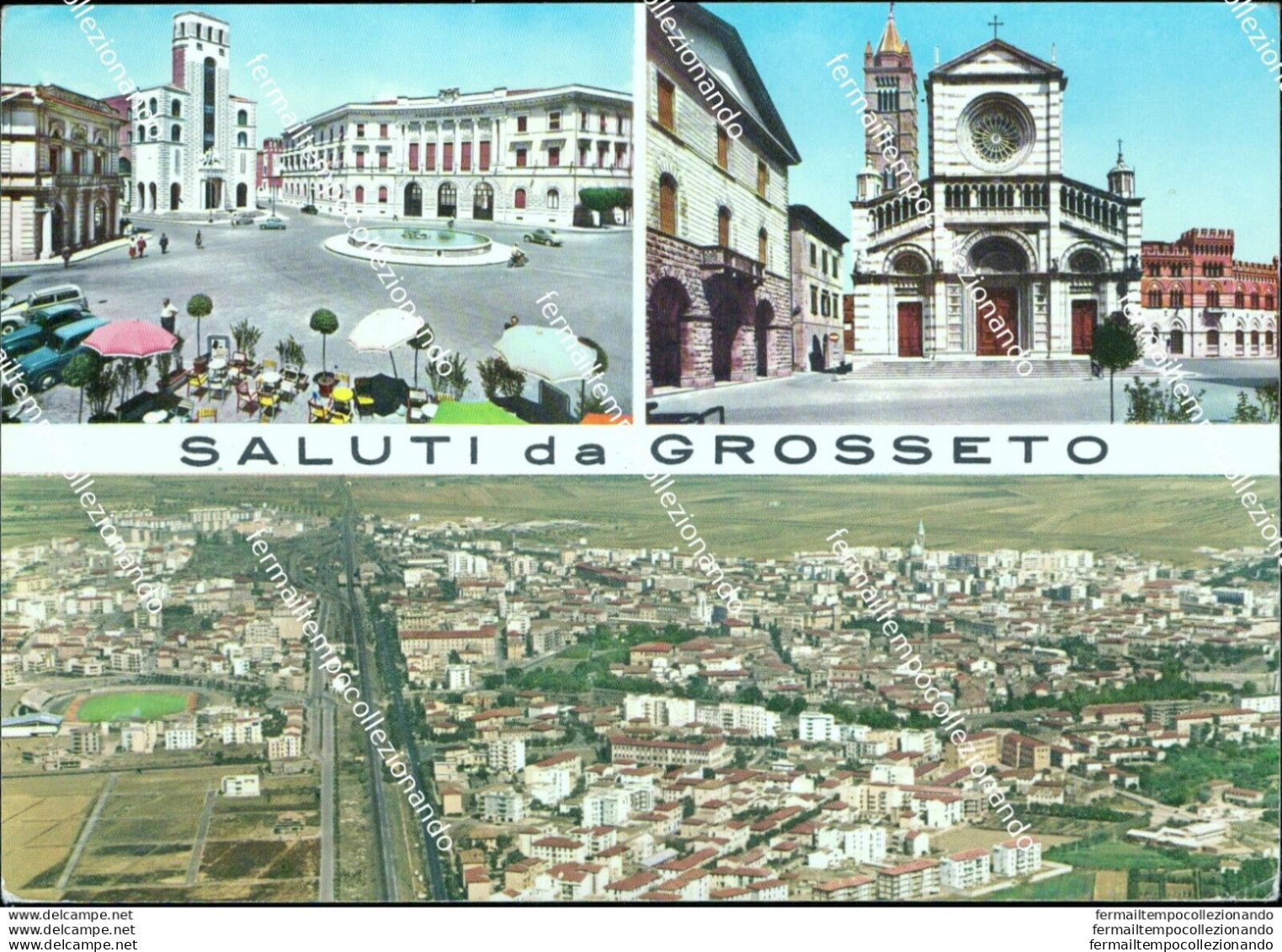 Br225 Cartolina Saluti Da Grosseto Citta' Toscana - Grosseto