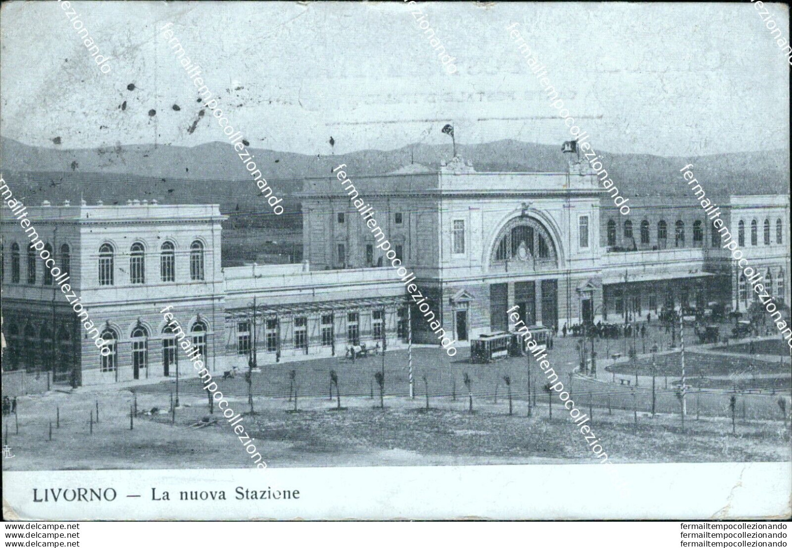 Bf200 Cartolina Livorno Citta' La Nuova Stazione - Livorno