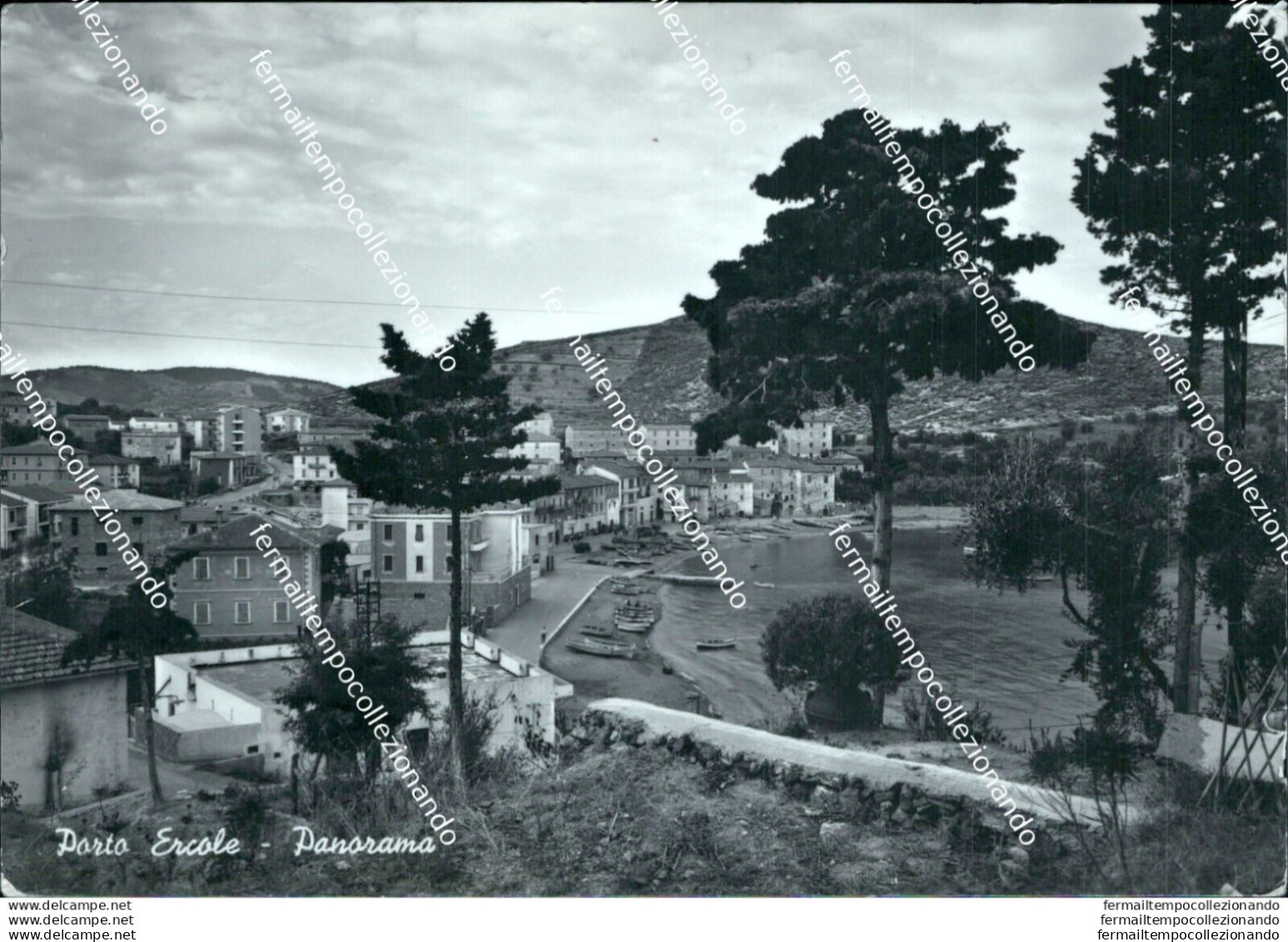 Br126 Cartolina Porto Ercole Panorama Provincia Di Grosseto Toscana - Grosseto