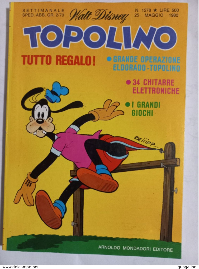 Topolino (Mondadori 1980)  N. 1278 - Disney