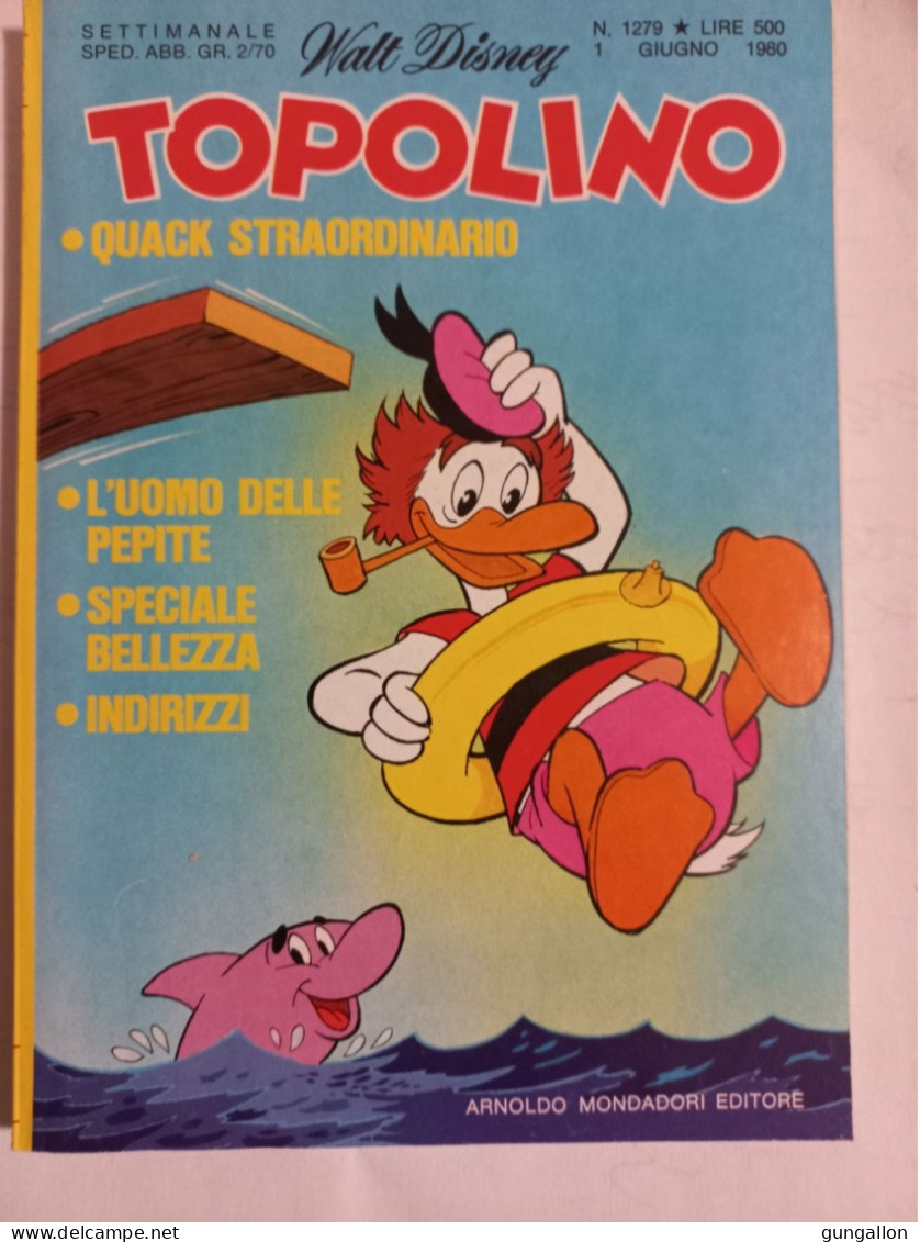 Topolino (Mondadori 1980)  N. 1279 - Disney