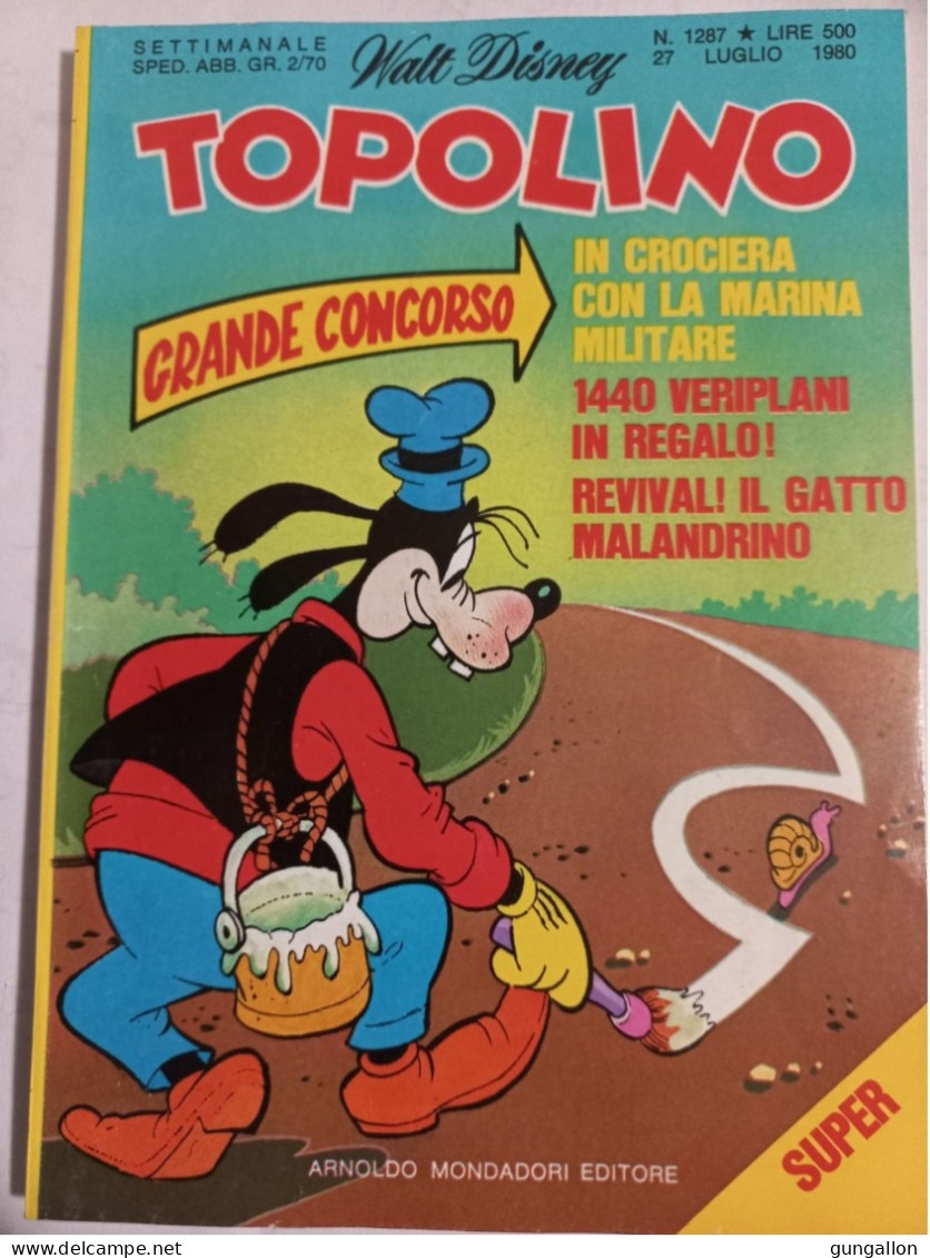 Topolino (Mondadori 1980)  N. 1287 - Disney