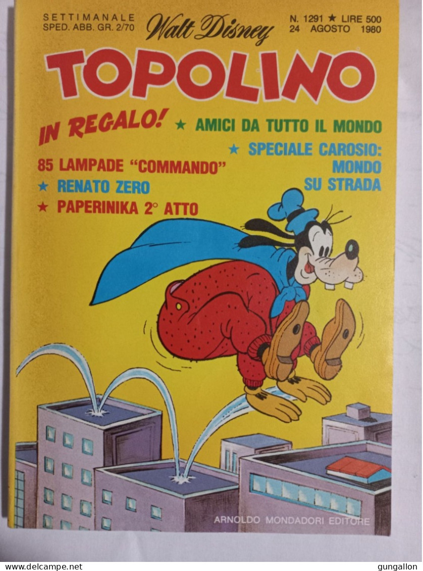 Topolino (Mondadori 1980)  N. 1291 - Disney