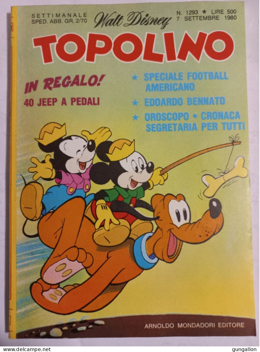 Topolino (Mondadori 1980)  N. 1293 - Disney