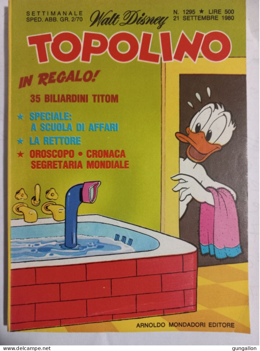 Topolino (Mondadori 1980)  N. 1295 - Disney