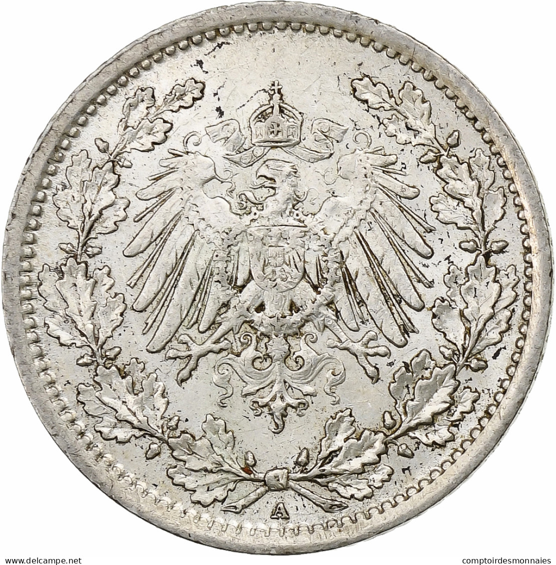 Empire Allemand, 1/2 Mark, 1914, Berlin, Argent, SUP, KM:17 - 1/2 Mark