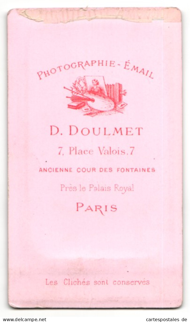 Photo D. Doulmet, Paris, Portrait De Vollbärtiger Mann Im Anzug  - Anonymous Persons