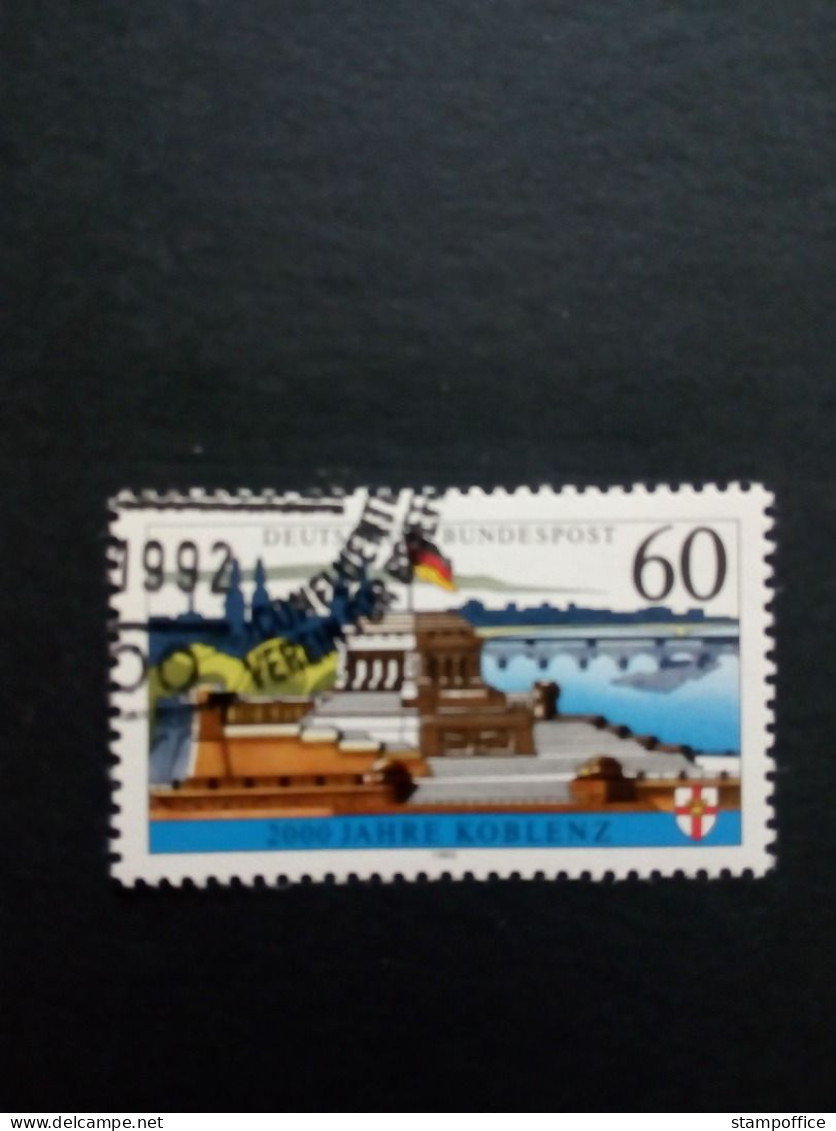 DEUTSCHLAND MI-NR. 1583 X GESTEMPELT(USED) 2000 JAHRE KOBLENZ 1992 - Used Stamps
