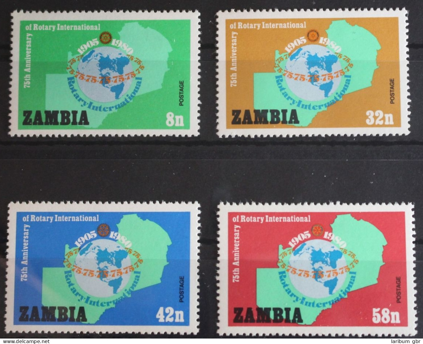 Sambia 217-220 Postfrisch #FQ166 - Nyasaland (1907-1953)