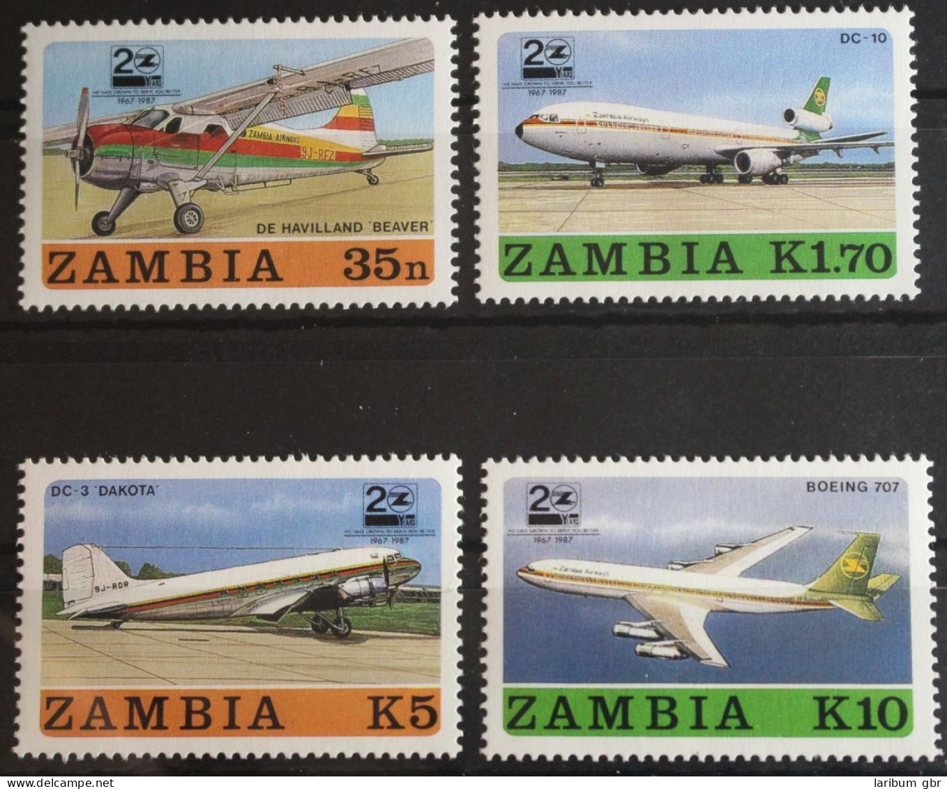 Sambia 425-428 Postfrisch #FQ182 - Nyasaland (1907-1953)