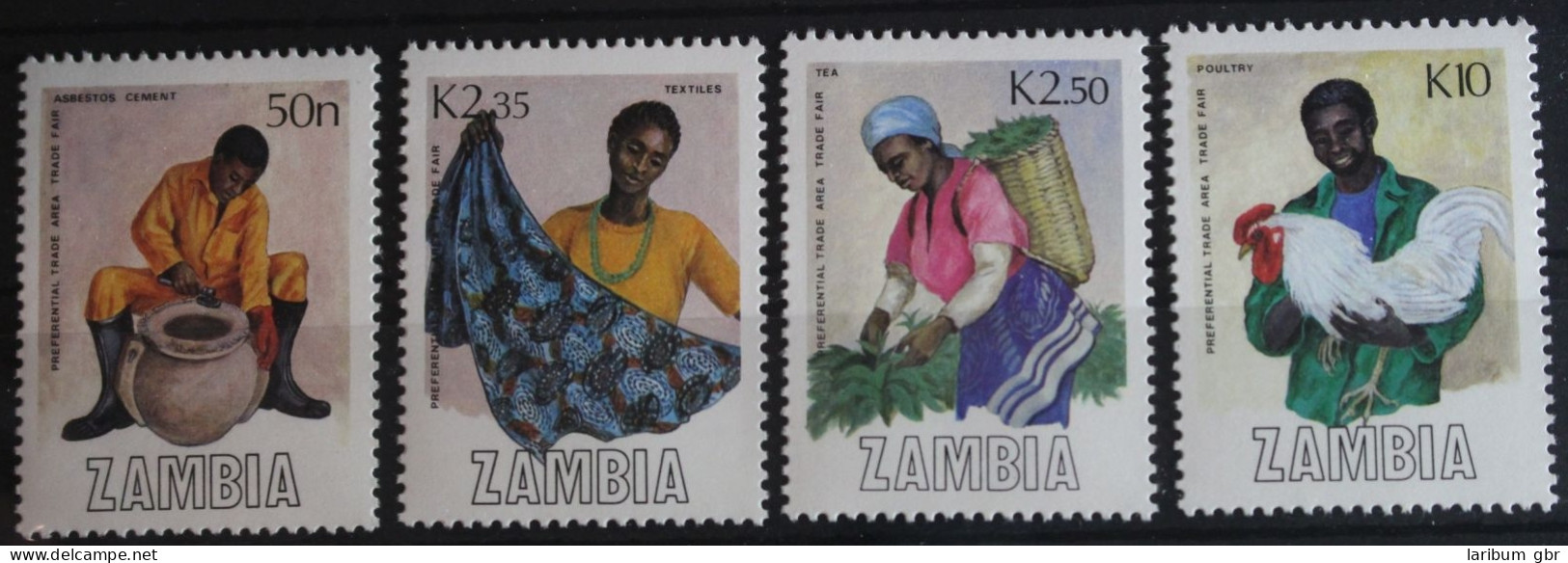 Sambia 452-455 Postfrisch #FQ188 - Nyasaland (1907-1953)